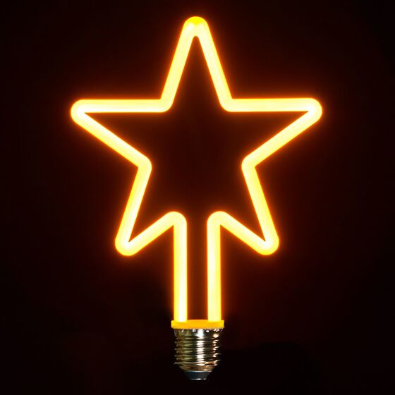 LED-Glühbirne Stern, 19,5 cm x 13,5 cm