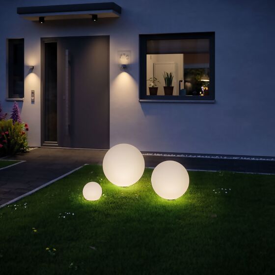 LED Bodenleuchte Plug & Shine Globe 20 cm