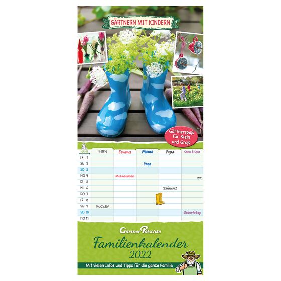 Familienplaner-Kalender „Gärtnern mit Kindern“