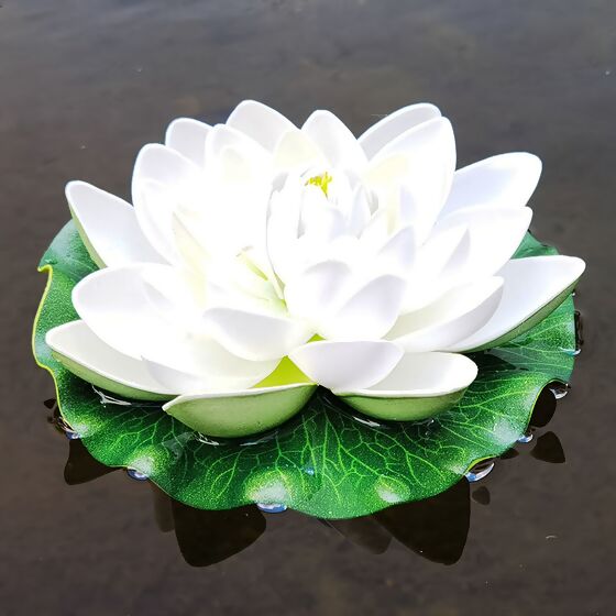 Deko-Seerose Lotus, weiss