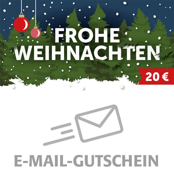 20,- Euro Online-Geschenk-Gutschein FROHE WEIHNACHTEN
