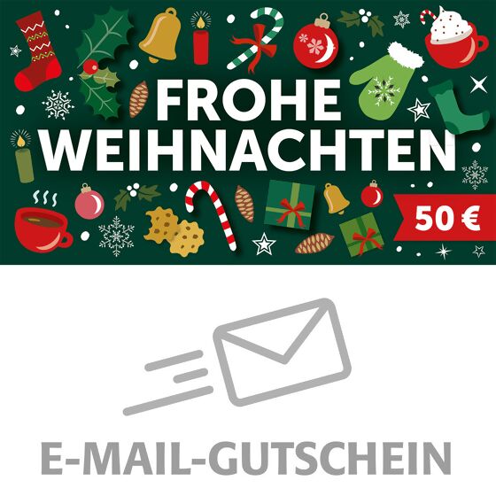50,- Euro Online-Geschenk-Gutschein FROHE WEIHNACHTEN