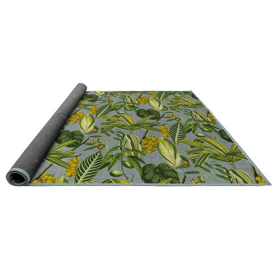 In- und Outdoor-Teppich mit Print, 70 cm x 100 cm, grün-grau
