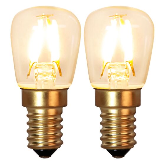 LED-Leuchtmittel Soft Glow E14, 2er-Set
