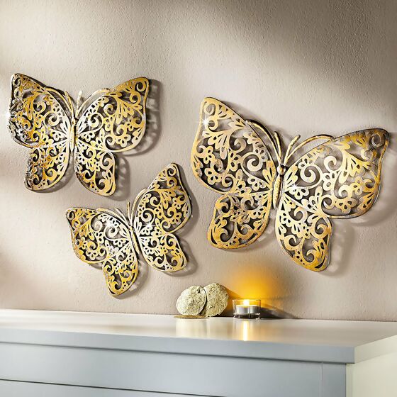 Wanddeko Schmetterling Ornamento