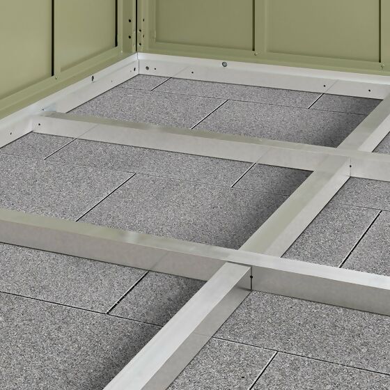 Aluminium Auflage für Bodenplatten passend für Berry Gerätehäuser Typ2