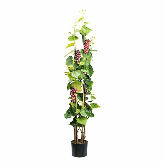 Kunstpflanze Weinrebe, 150 cm, grün