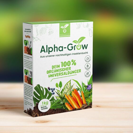 Alpha-Grow, Dünger auf Basis von Insektenkot, 1 kg