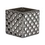 Übertopf Titanium Silver Cube, 13 cm, Silber 