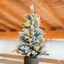 Künstlicher Weihnachtsbaum Kiefer Schneeoptik, mit Lichterkette, 90 cm | #1