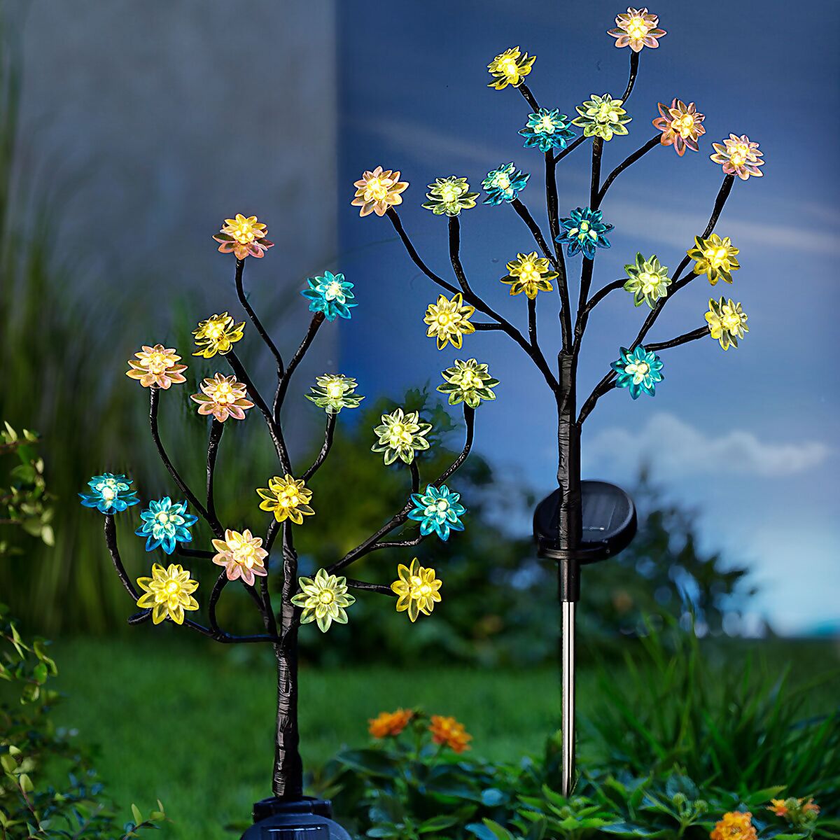 Solar Gartenstecker Blütenstrauch, 2er Set online kaufen bei Gärtner  Pötschke