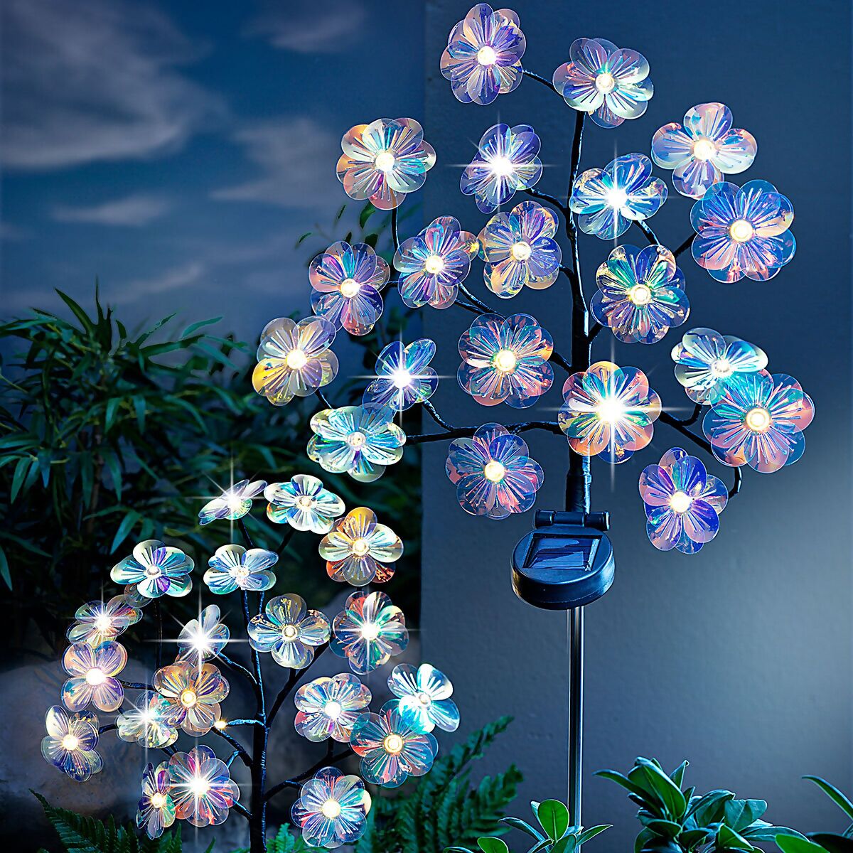 Solar LED-Blumen 2er-Set