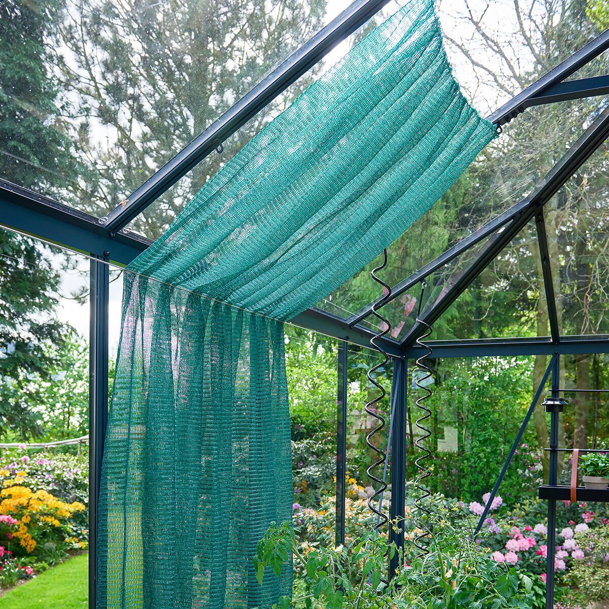 Schattennetz, 150 x 370 cm, grün online kaufen bei Gärtner Pötschke