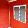 Kinder Spielhaus KLEINES SCHLOSS, rot und weiß lasiert, ca. 138 x 118 x 132,5 cm | #10