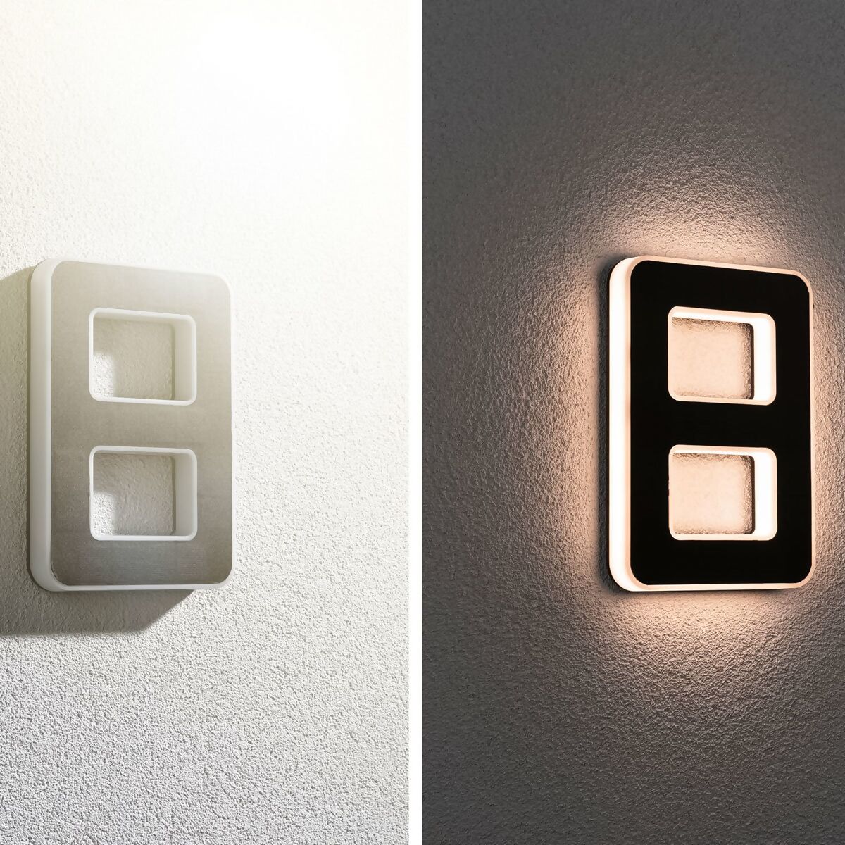 Ziffer 8 für Solar LED Beleuchtung Hausnummerleuchte Leuchtende Hausnummer 