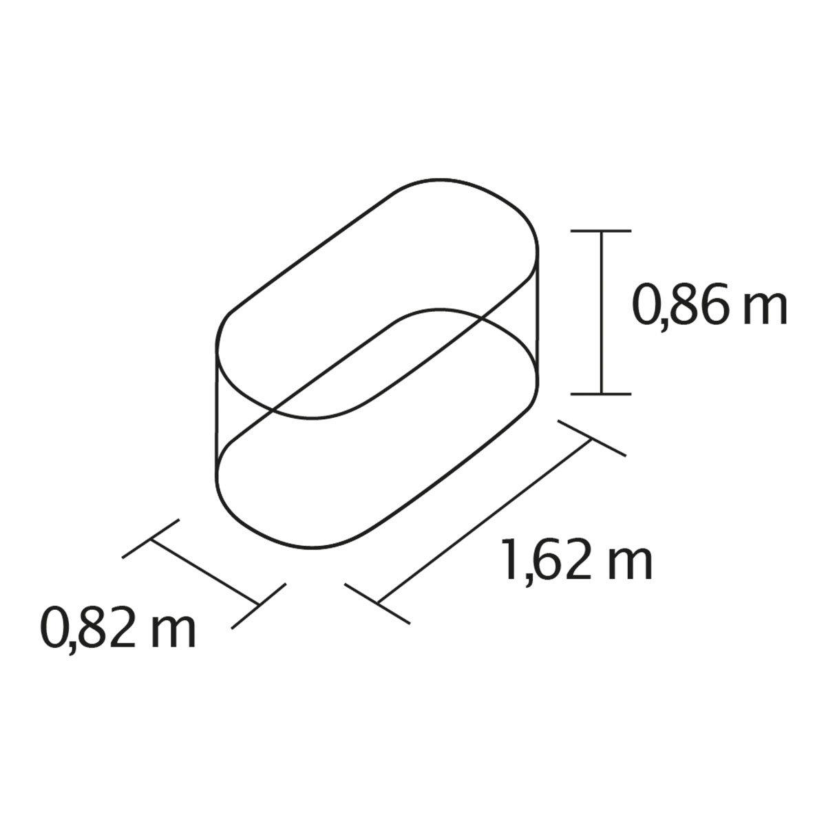 Hochbeet Terra 858, granit 162x82x86 cm
| #2