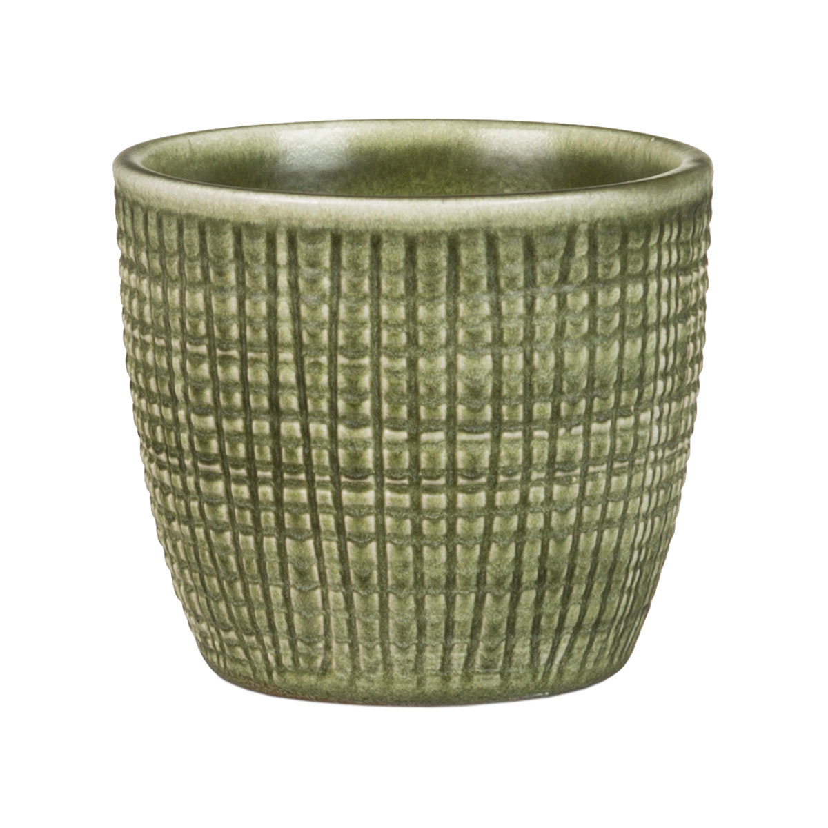 3er-Set Keramik-Übertöpfe 6cm, Grün
| #2