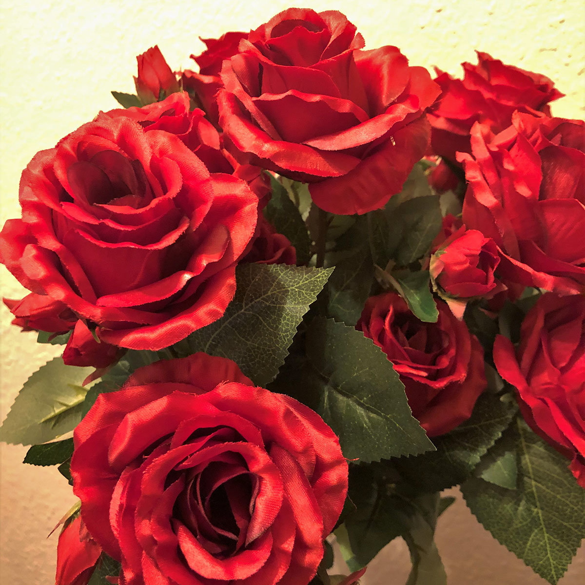 Kunstpflanze Rosenstrauß Romance, rot
| #2
