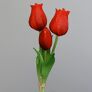 Kunstpflanze 3er-Tulpenbund, rot | #2