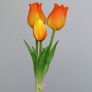 Kunstpflanze Tulpenbund 3er Set, gelb-orange | #2