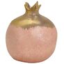 Dekovase Granatapfel, groß, rosa-gold | #2