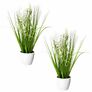 Kunstpflanze Blüten-Gras-Mix, 2er-Set, 41 cm, weiß | #2