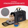 Reisetasche für Hund und Katze bis 5 kg, schwarz, 44x31x34 cm | #2