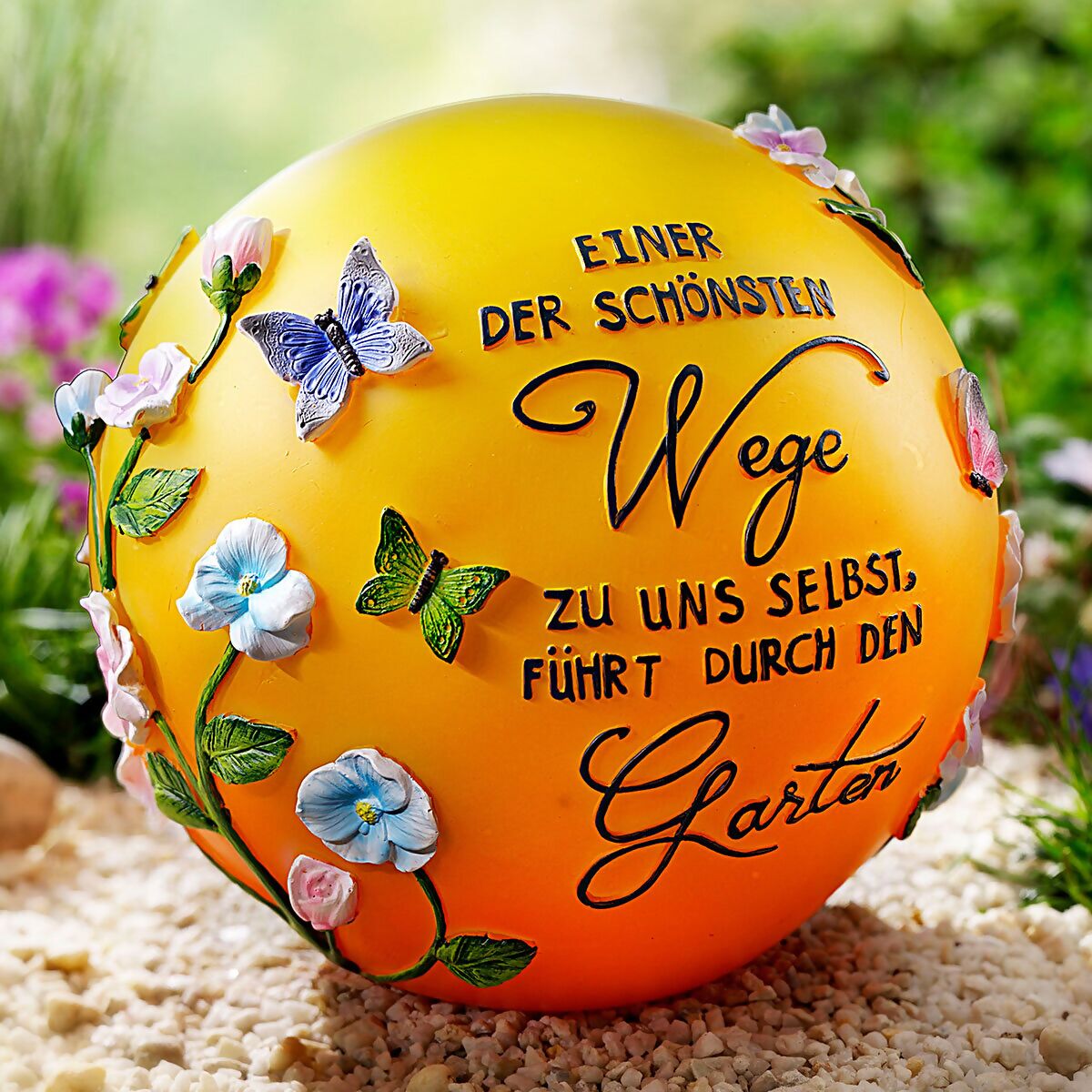 Solar-Gartenstecker Blume, orange online kaufen bei Gärtner Pötschke