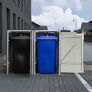 Mülltonnenbox 140l Kunststoff, 2er Box, schwarz | #3