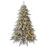 Künstlicher Weihnachtsbaum Fichte, Schneeoptik, mit Beleuchtung, 150 cm | #3
