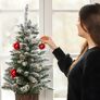 Künstlicher Weihnachtsbaum Kiefer Schneeoptik, mit Lichterkette, 90 cm | #3