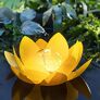 Solar-Schwimmdeko Lotus, gelb | #3