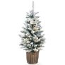 Künstlicher Weihnachtsbaum Kiefer Schneeoptik, mit Lichterkette, 90 cm | #4
