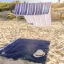 Strand Sonnensegel 146x220x150cm, blau | #4