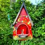 Vogelhaus mit Silo Tiere des Waldes, rot | #5