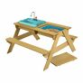 Picknicktisch mit Waschbecken aus Holz | #5
