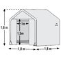Folien-Gewächshaus 3,24m² mit Sturmanker | #6